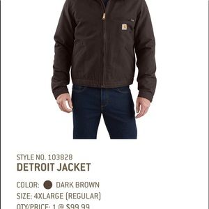 Carhartt Detroit Jacket Dark Brown